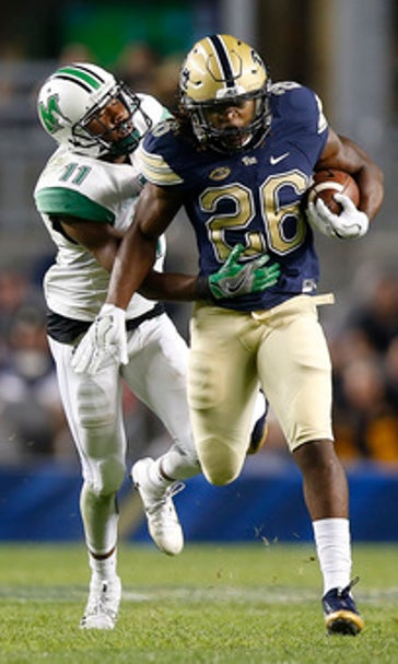 Pitt holds off rally, tops Marshall 43-27